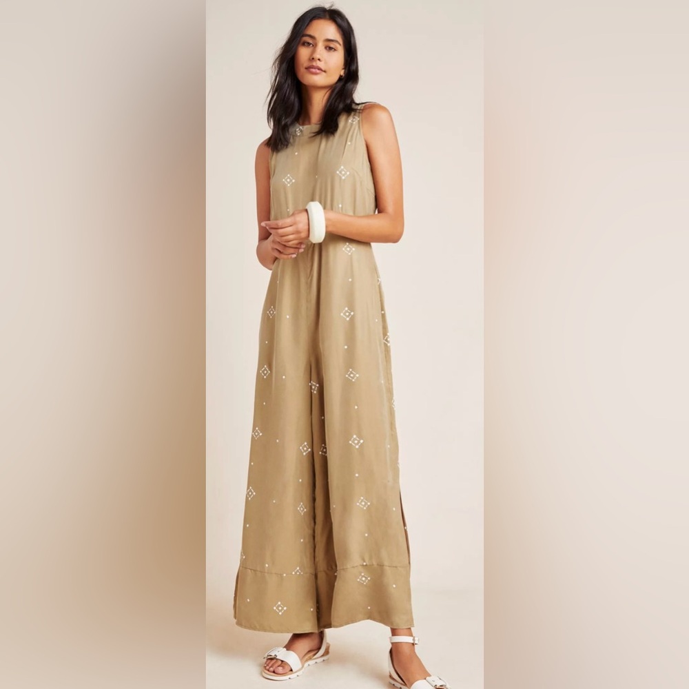 Anthropologie Sancia Carmela Wide Leg Jumpsuit in size L